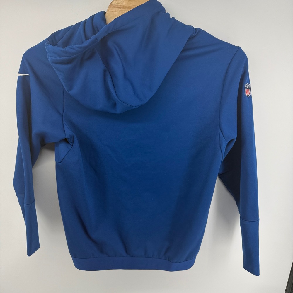 Nike Indianapolis Colts NFL Onfield Apparel Hoodie Blue Mens Medium Side Zips - Picture 2 of 9
